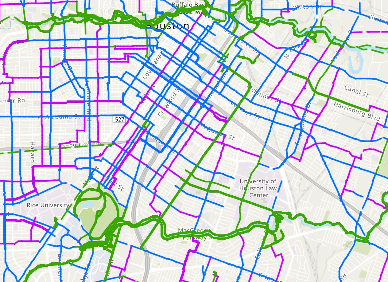 Nearly 1800 Miles Of High Comfort Bikeways Planned For Houston