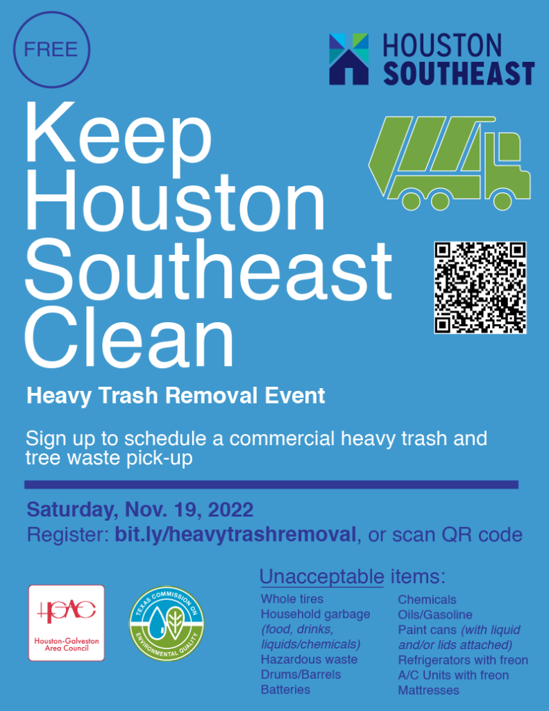 Keep Houston Southeast Clean Heavy Trash Pickup for Commercial