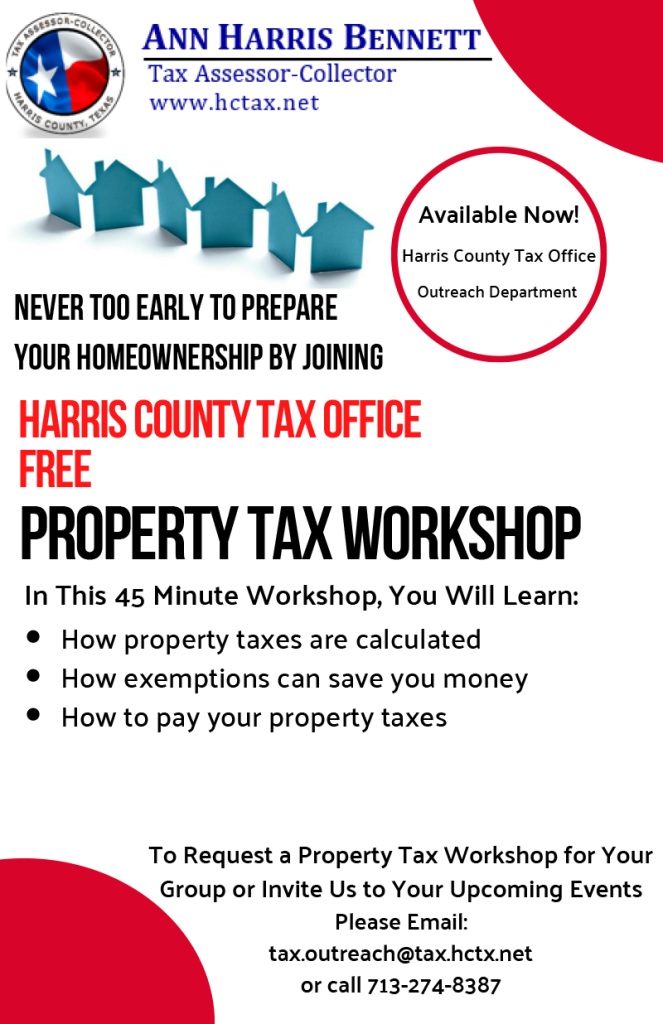 Harris County Property Tax Workshop - Houston Southeast